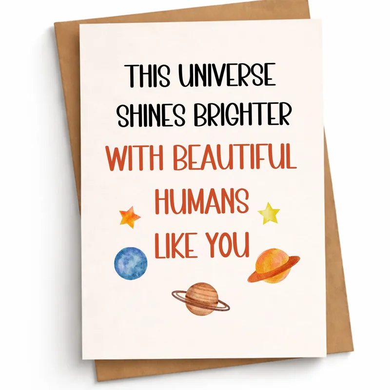 Universe Shines Brighter Card for a Thank You