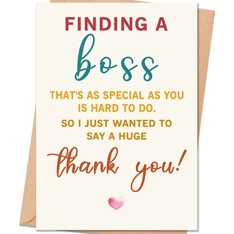 Finding A Boss Card: A Thank You for Great Leadership