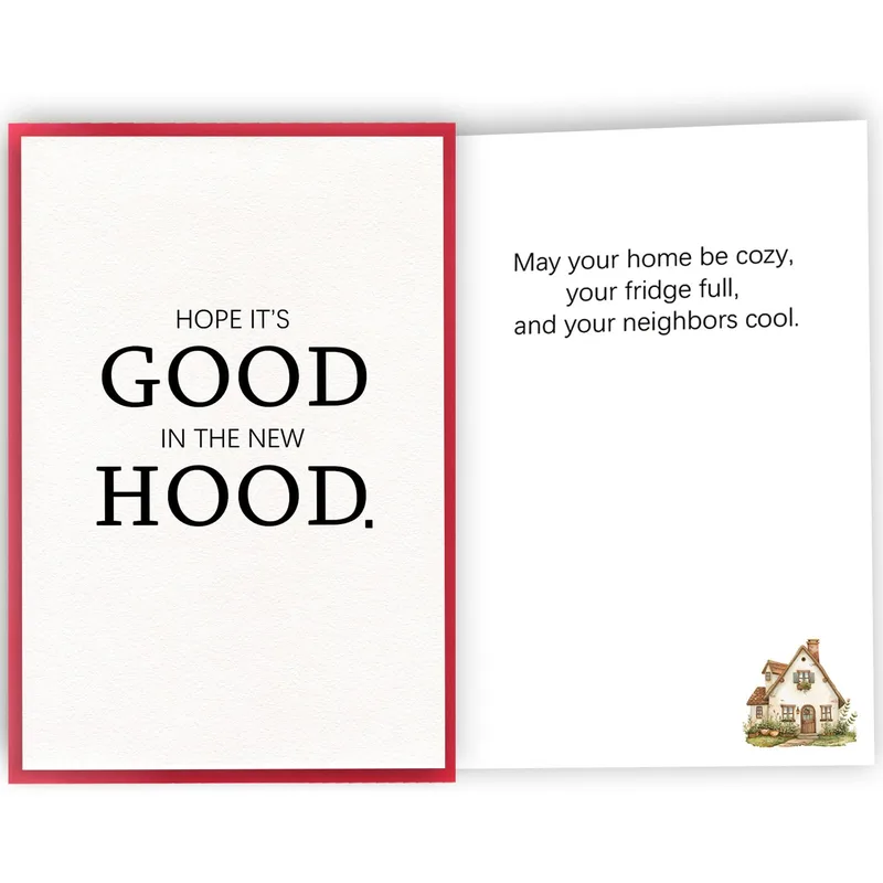 New Neighborhood Card: Funny Housewarming Card for New Homes