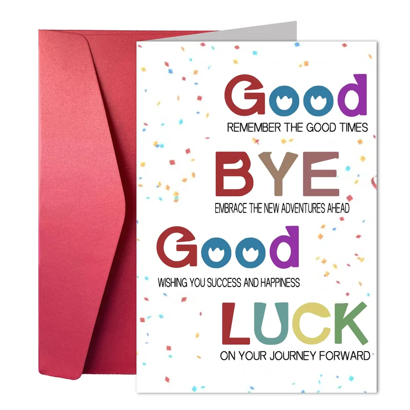 Farewell Good Luck Card for Coworkers and Friends