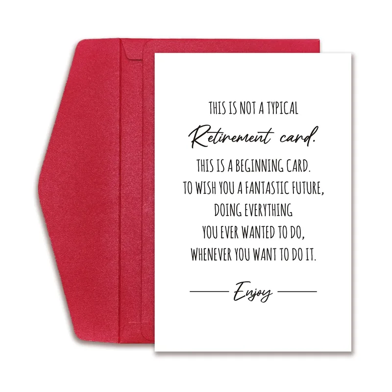 Beginning Retirement Card for a New Chapter of Freedom and Fun