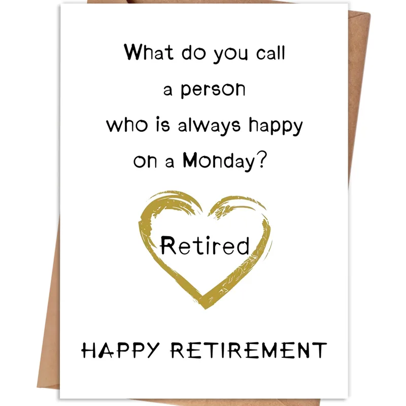 Retired Person Card: A Funny Monday Riddle for Retirement