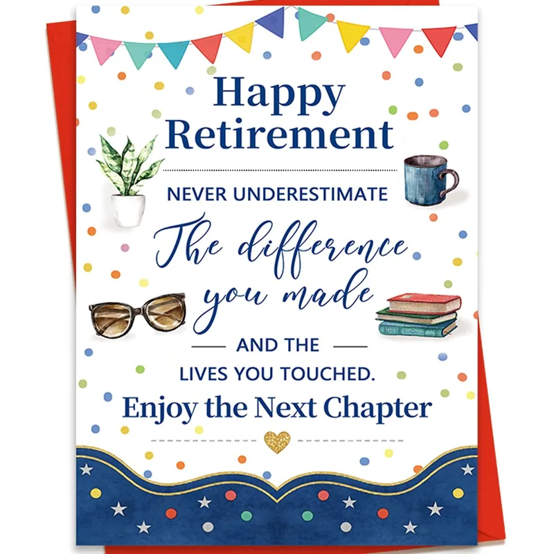 Enjoy the Next Chapter Card for a Retiring Coworker
