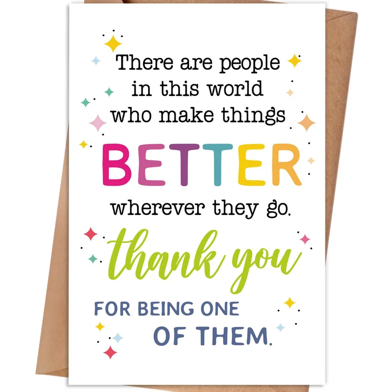 Make Things Better Thank You Card for Someone Special