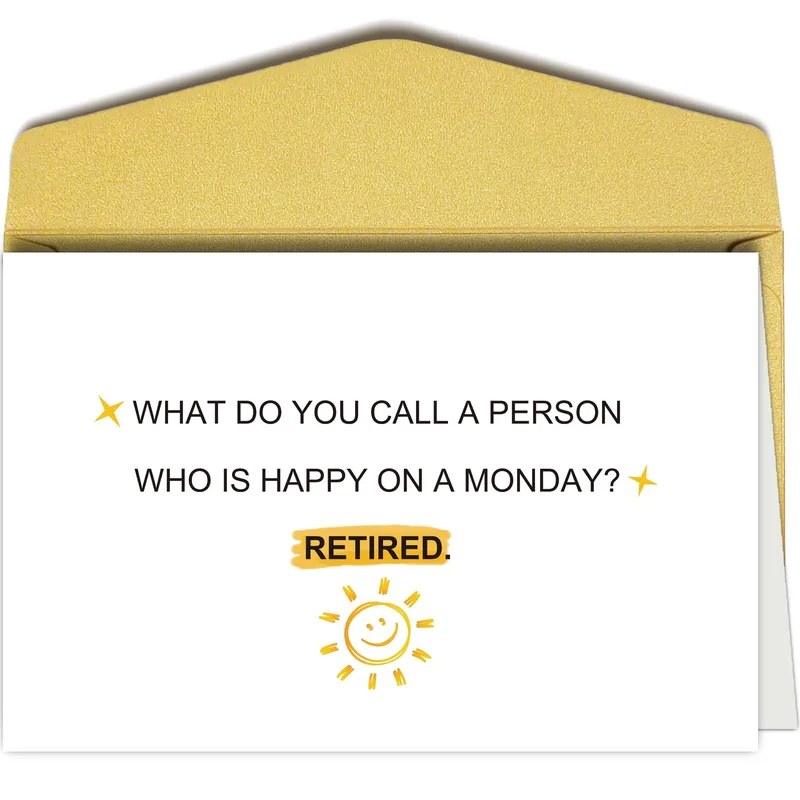 Happy Monday Retirement Card for Friends and Coworkers