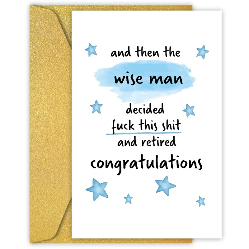 And Then The Wise Man Card: Funny Retirement Card