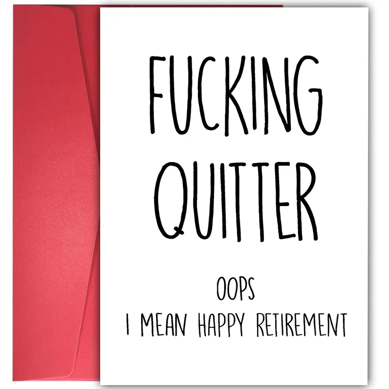 Retiree Joke Card: A Cheeky Send-Off for Your Colleague