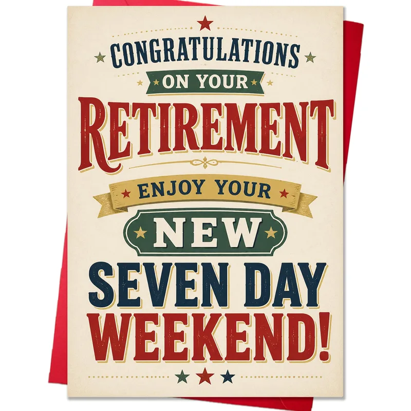 Congratulations on Your Retirement Enjoy Card