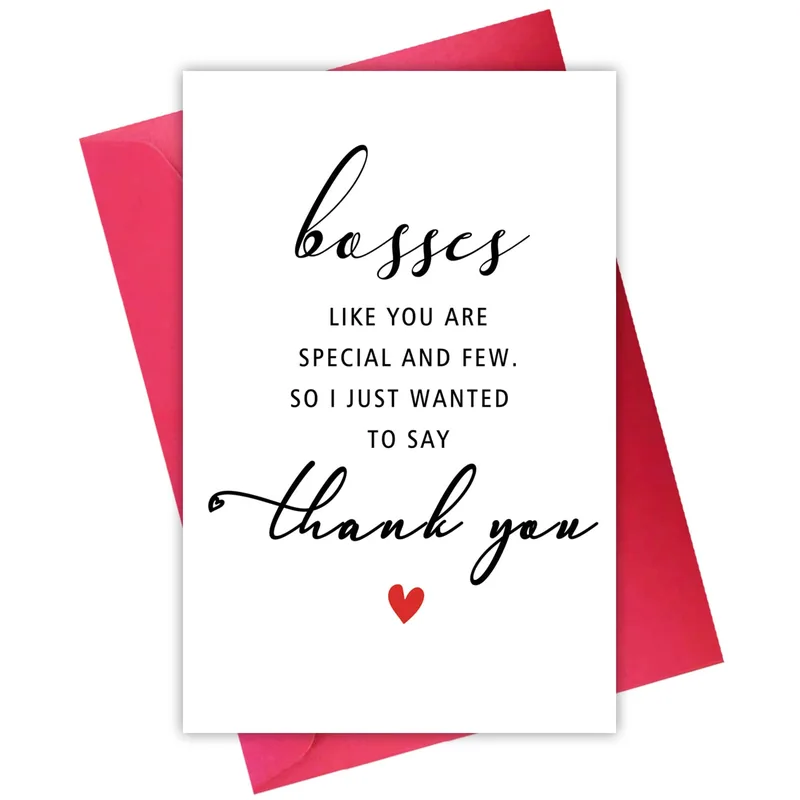 Best Boss Thank You Card for a Great Leader