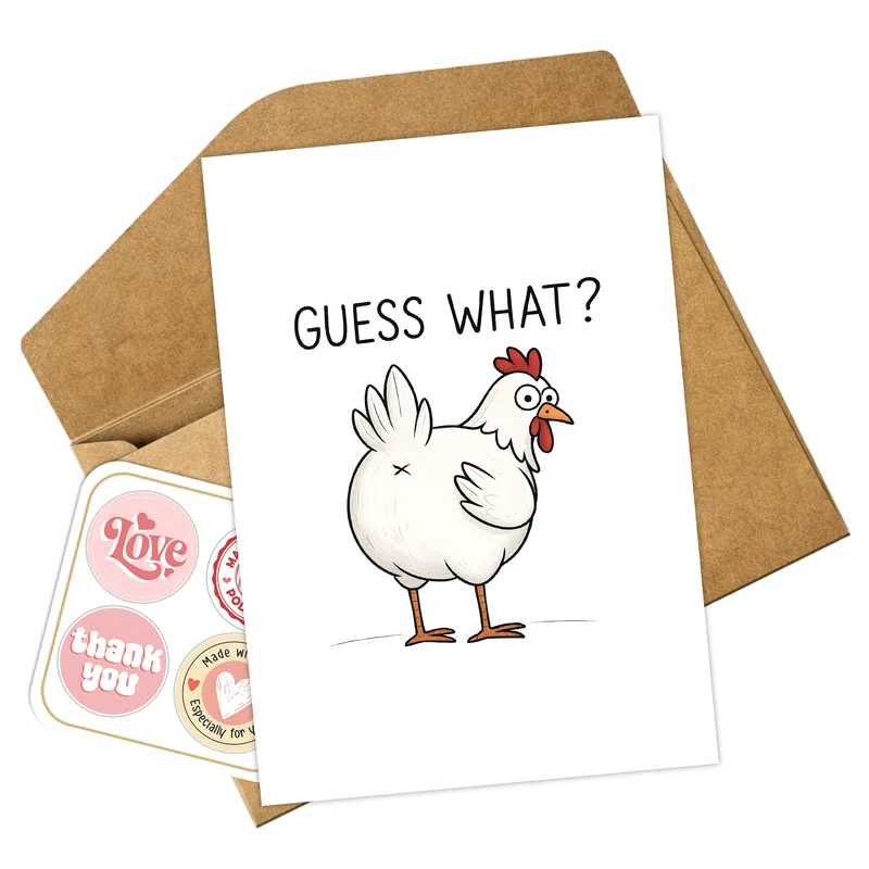 Guess What Card: A Chicken Joke for Friends