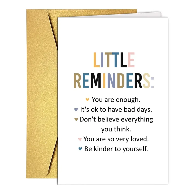 Little Reminders Card: Five Kind Words for Tough Days