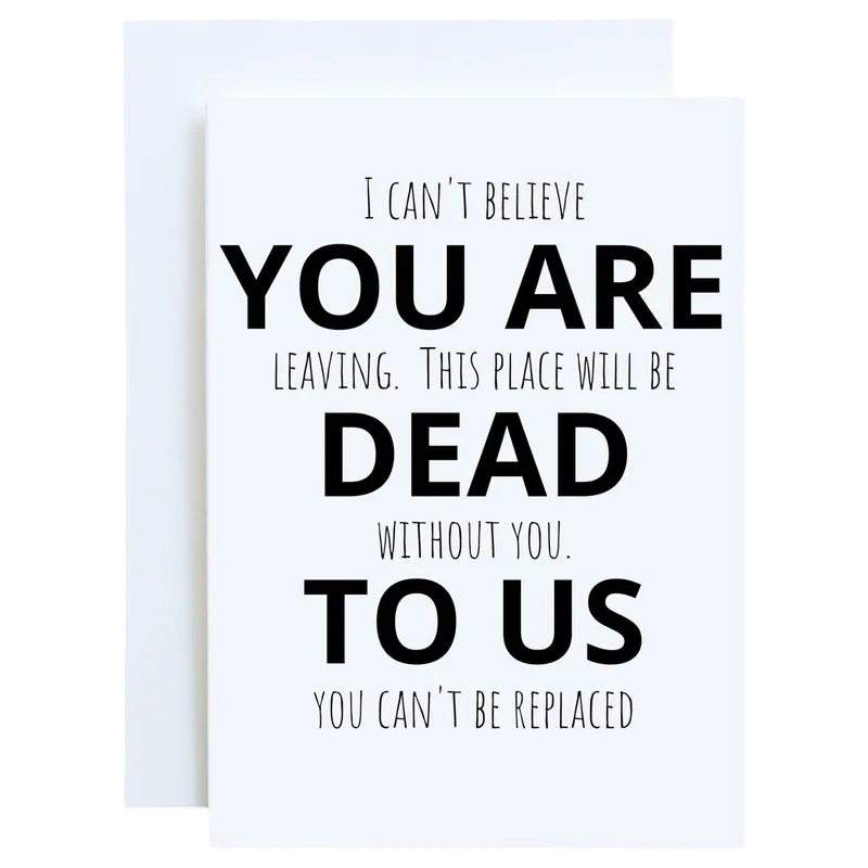 I Can’t Believe You Are Leaving Card for a Coworker Who Is Moving On