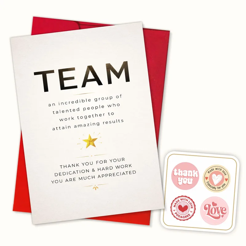 Hard Work Thank You Card for Your Whole Team