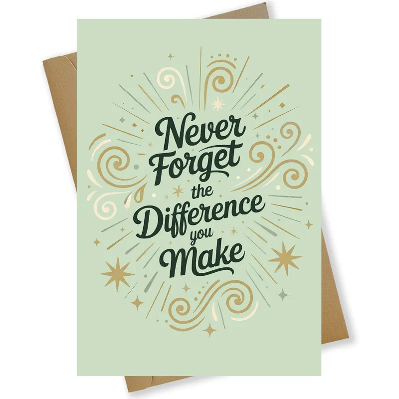 Difference You Make Card for Thank-You Moments