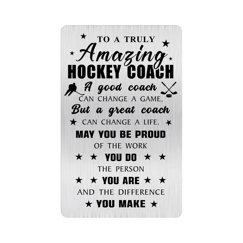 Hockey Coach Appreciation Card: A Thank You That Lasts