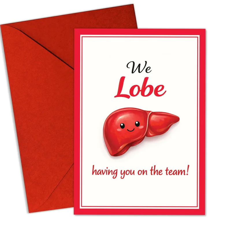Liver Pun Team Card: We Lobe Having You on the Team