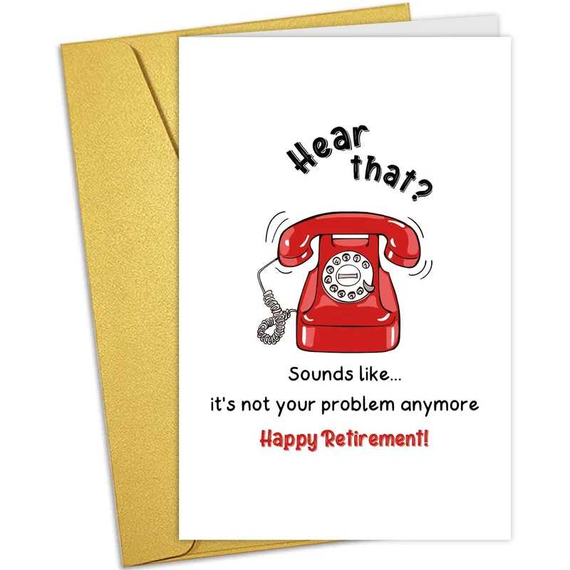 Hear that Sounds Card: A Funny Retirement Card for Coworkers