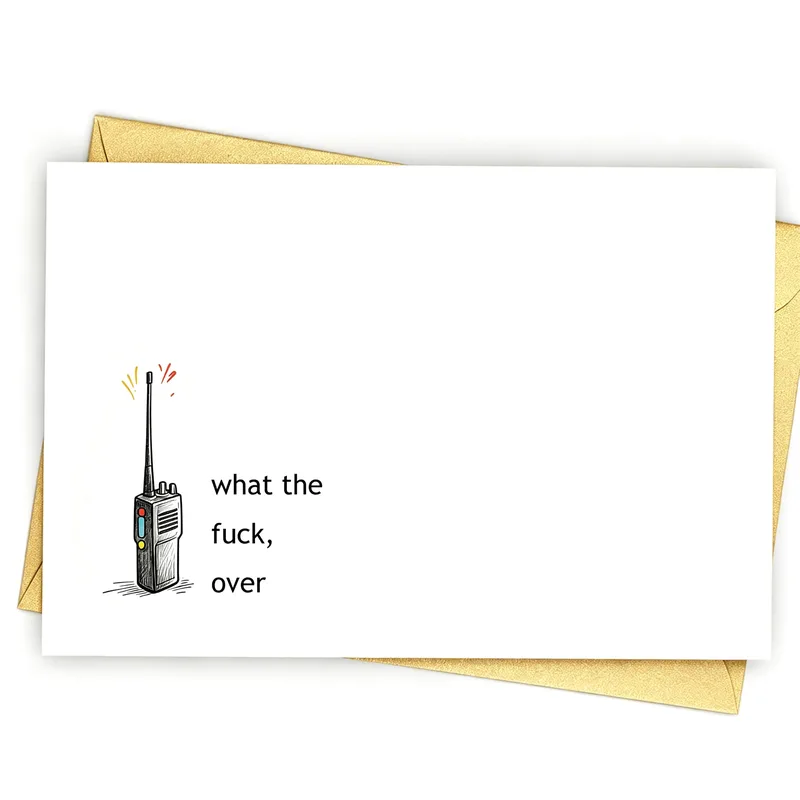 Radio Joke Card for a Coworker Who Needs a Signal