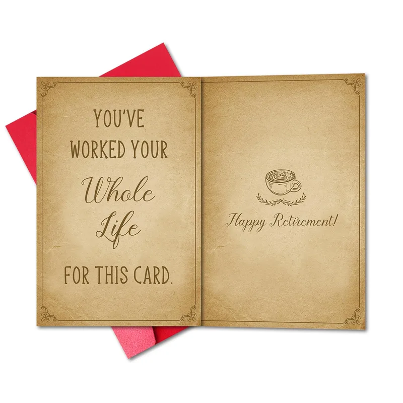 Retirement Coffee Card for a Hardworking Coworker