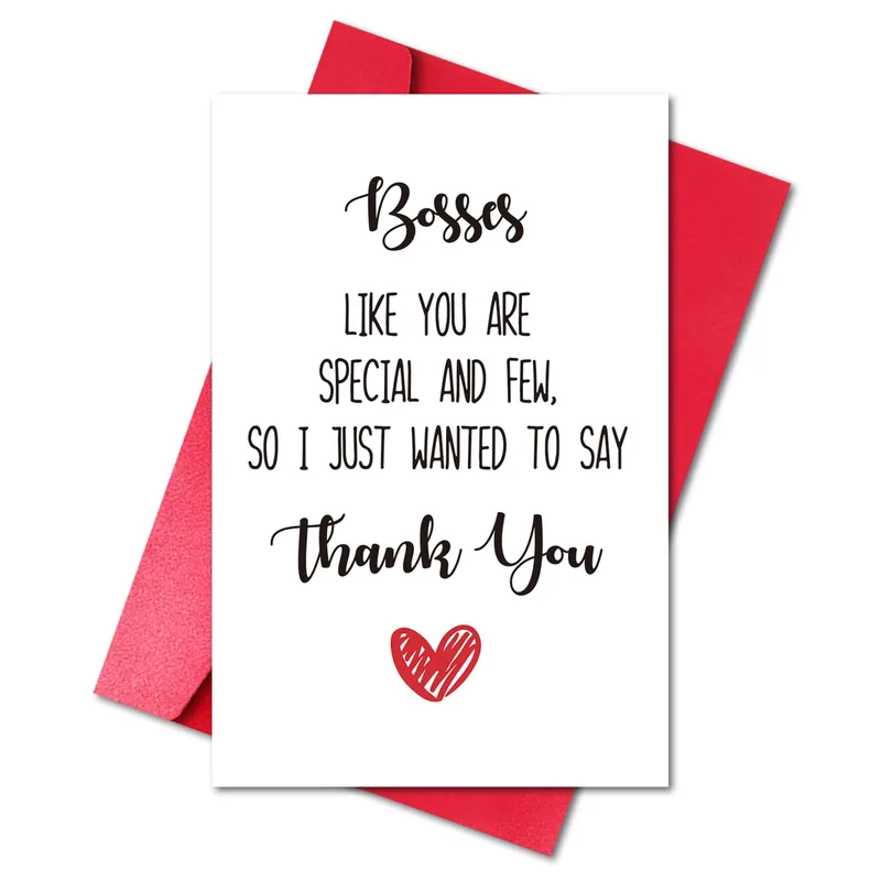 Bosses Like You Are Special Card for a Thoughtful Thank You