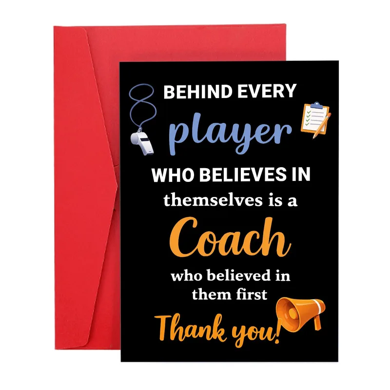 Behind Every Player Who Believes Card for Your Coach