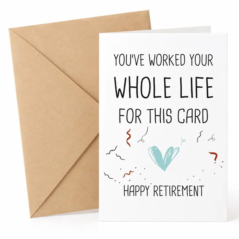 Minimal Heart Doodle Design Card – Greeting Card in black
