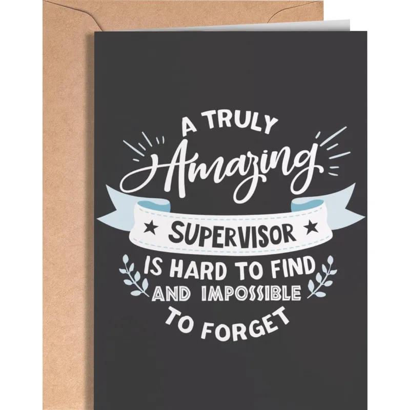 Amazing Supervisor Card for Boss Appreciation and Retirement