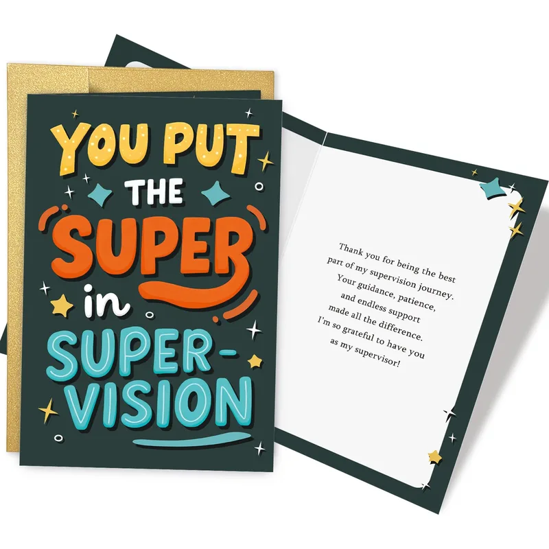 Supervisor Thank You Card for Boss or Mentor