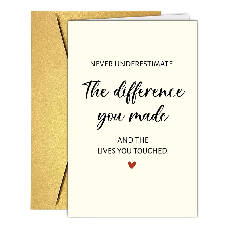 Inspiring Leader Card for Boss Who Touched Lives
