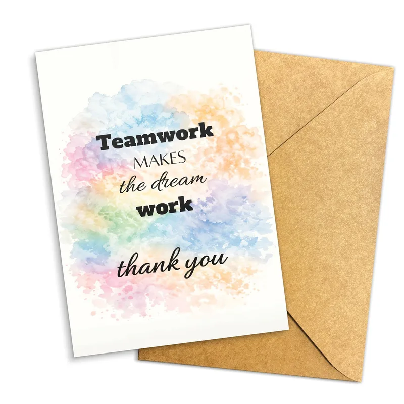 Watercolor Rainbow Splash Card – Greeting Card in natural