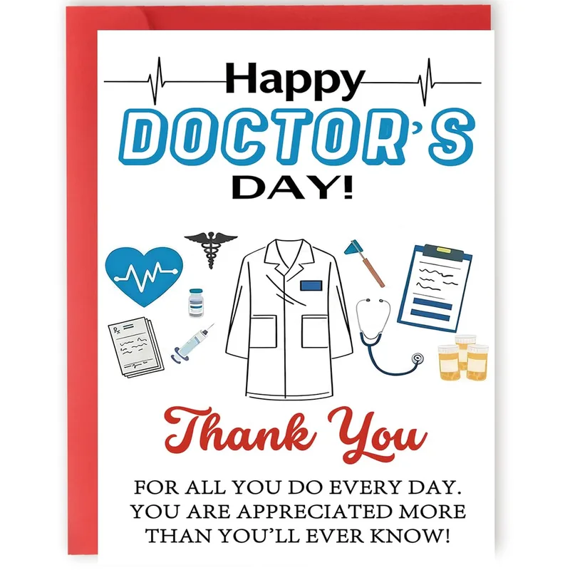 Doctor's Day Card for Thanking the Doctors in Your Life