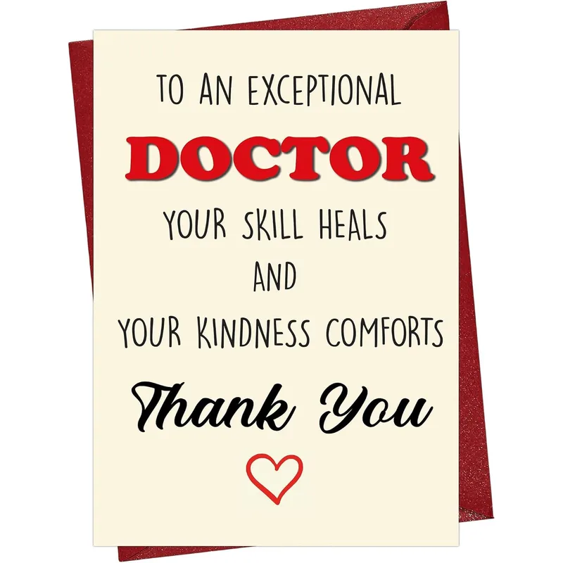 Exceptional Doctor Card: a thank you that says it plainly