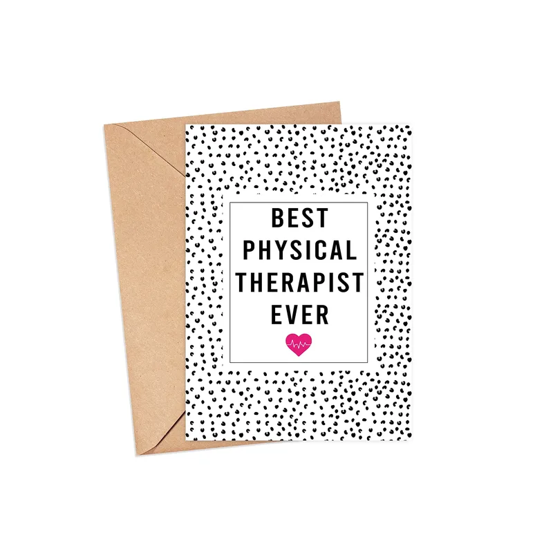 Physical Therapist Thank You Card for Your Recovery Team