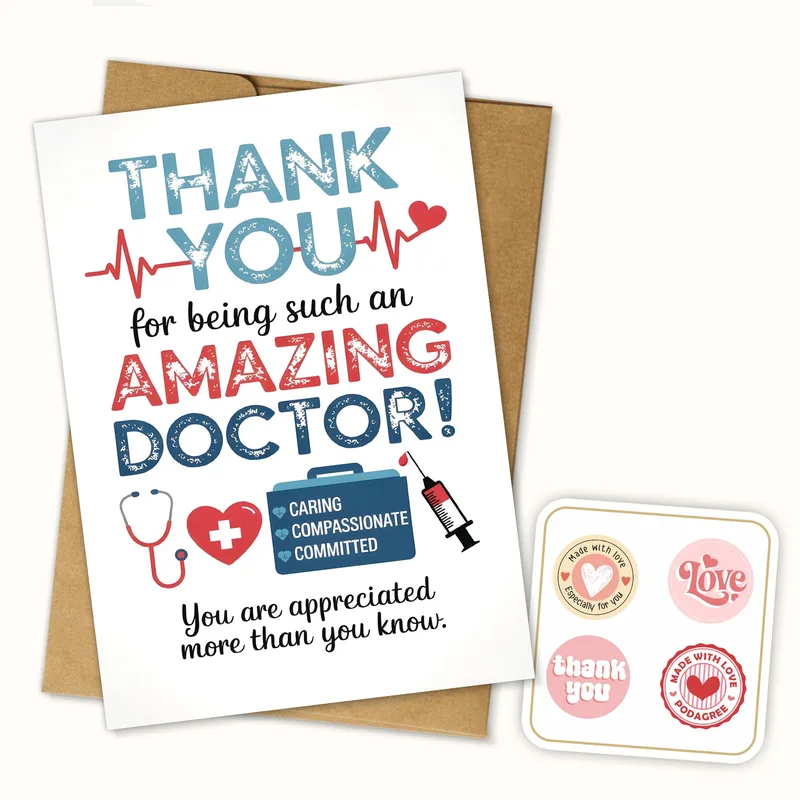 Amazing Doctor Thank You Card for Your Care