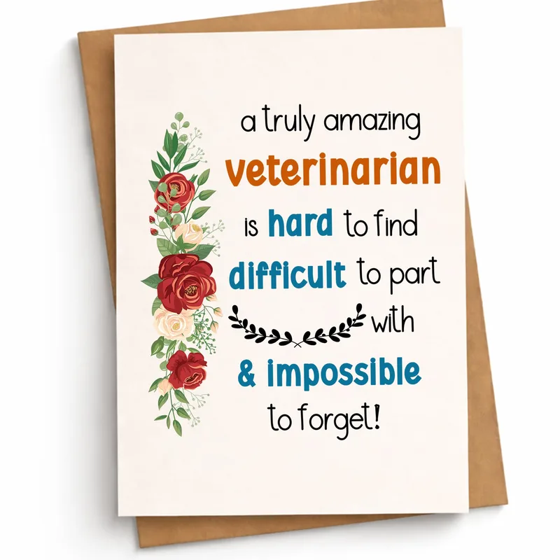 Amazing Vet Appreciation Card: A Thank You for Your Veterinarian