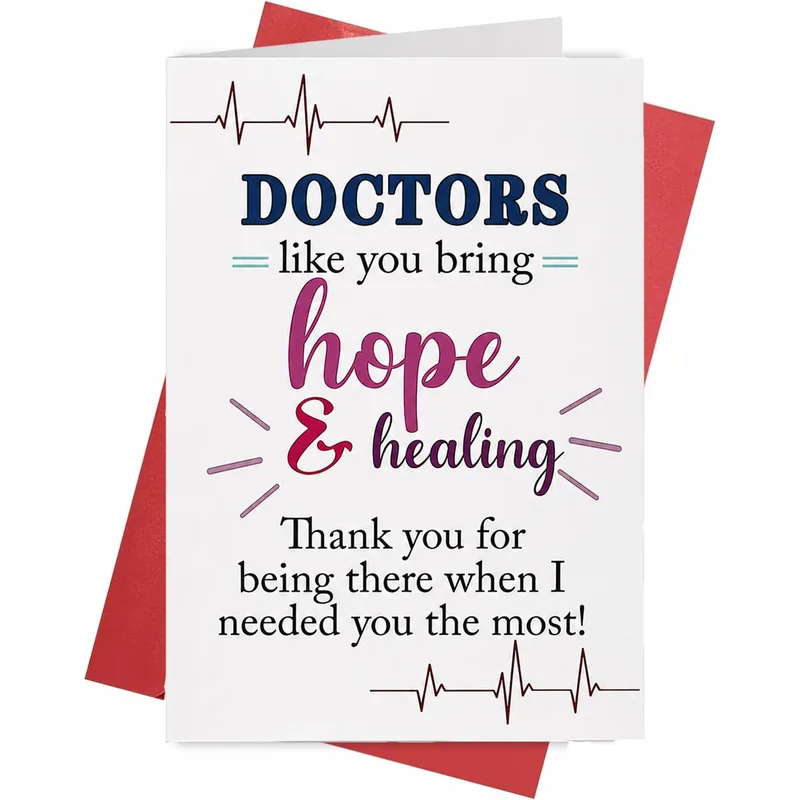 Doctors like You bring Card: Thank You for Hope and Healing