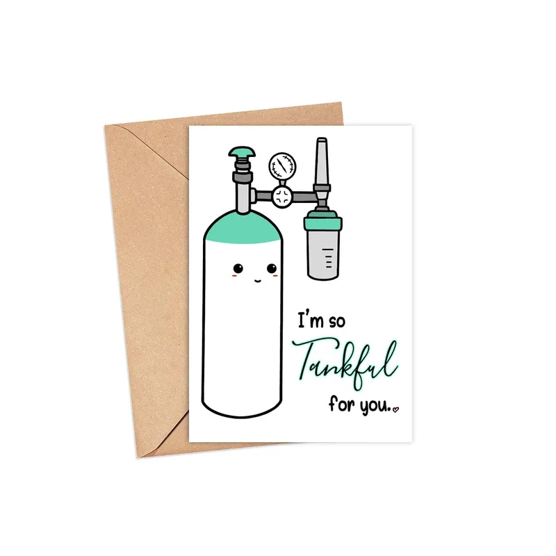I'm So Tankful Card: A Cheerful Thank You for Care Teams