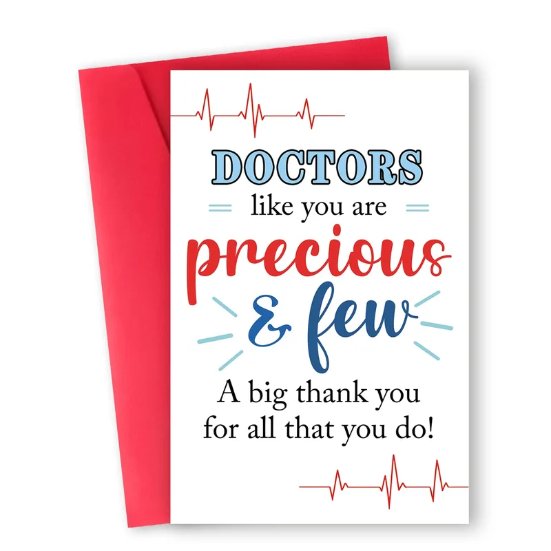 Doctors Appreciation Card: Precious and Few Thank You Design
