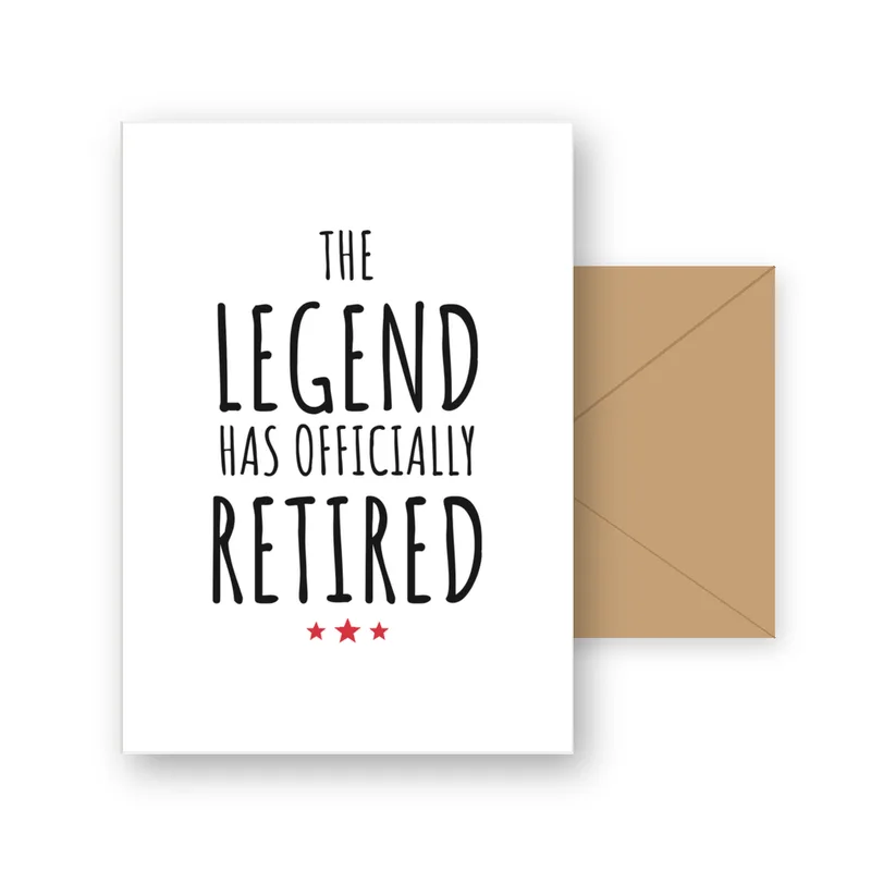 Retired Legend Card: The Legend Has Officially Retired
