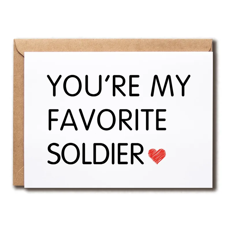 Military Partner Card: You're My Favorite Soldier