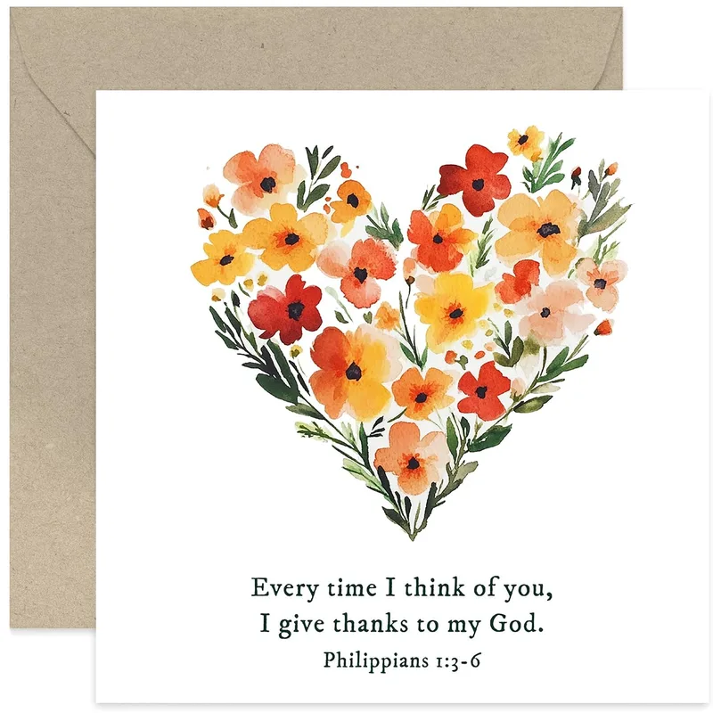Every time I think Card – Every time I think of you thank you card