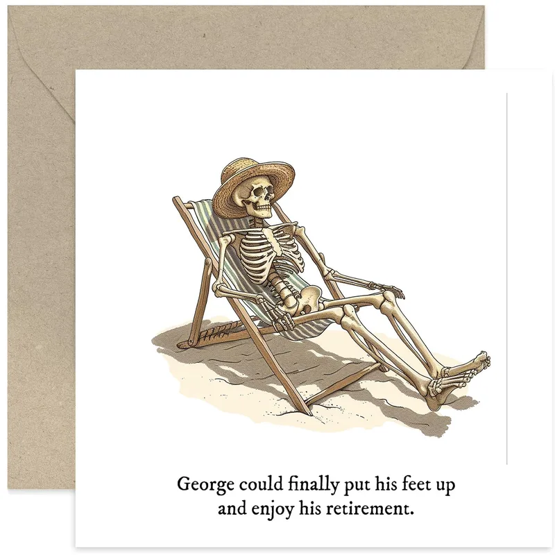 George could finally put Card for a Retiring Coworker