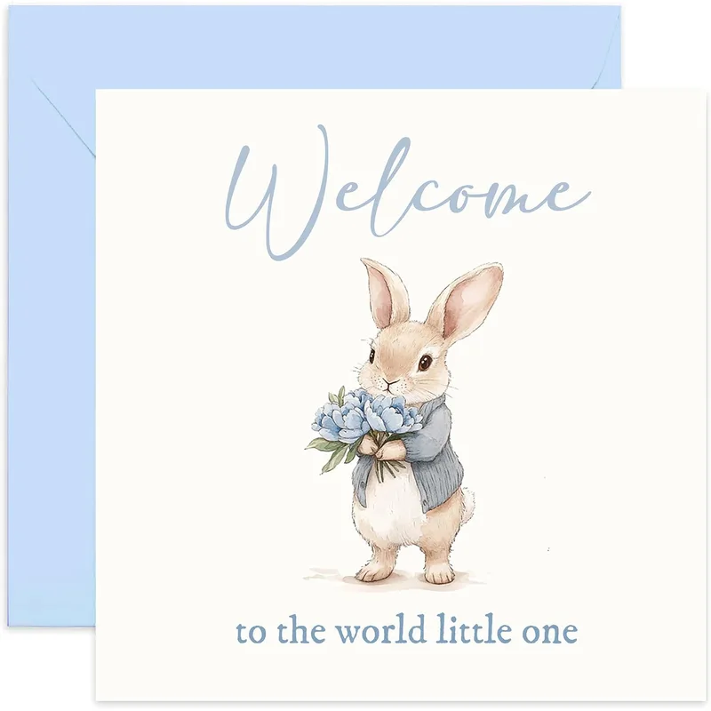 Welcome to the World Little One Card for New Baby Boys