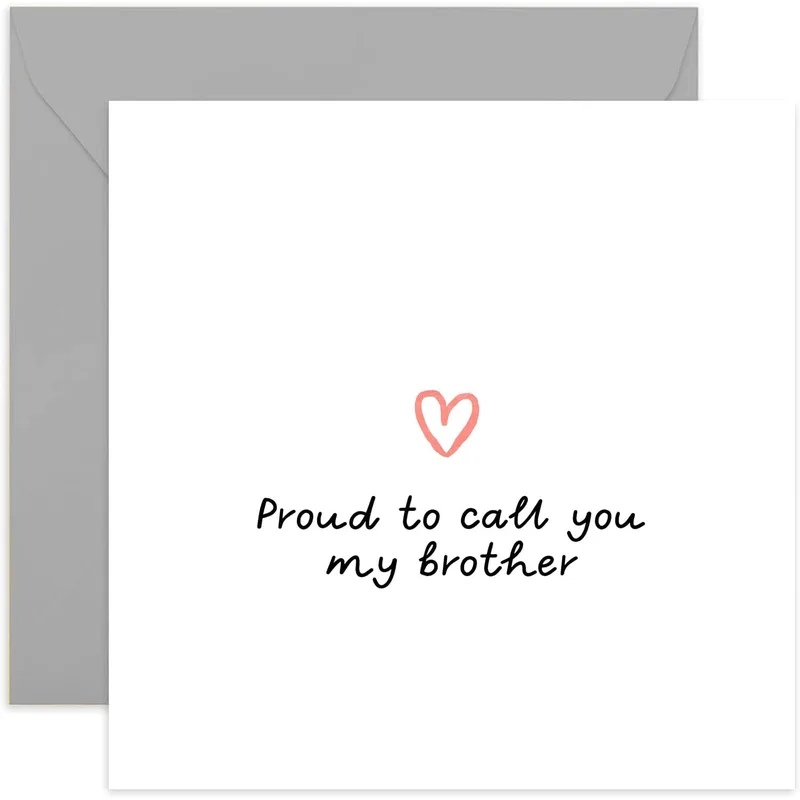 Proud Brother Card – Greeting Card in natural