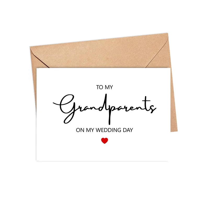 To My Grandparents Card: A Wedding Day Tribute