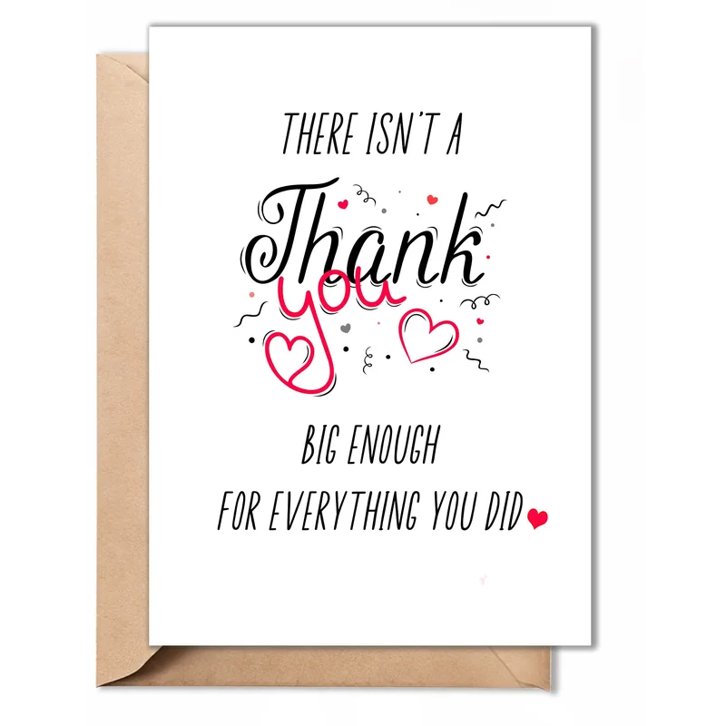 Thank You Heartfelt Card: A Simple Note of Gratitude