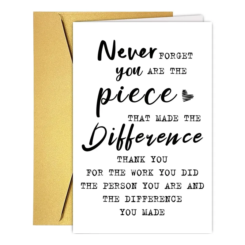 Thank You Difference Card for Mentors, Nurses and Coworkers