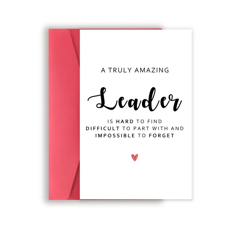 Amazing Leader Card: A Thank You for Someone Special