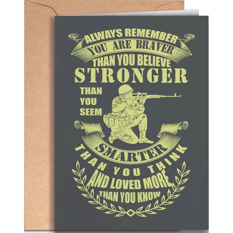 Braver Than You Believe Card for Military Service Members
