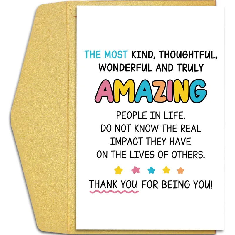 Colorful Bubble Letters Text Card for Someone Truly Amazing